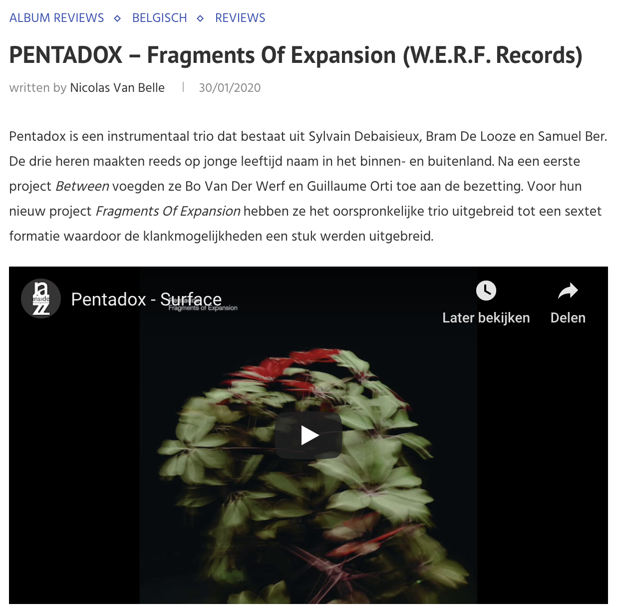 pentadox fragments of expansion