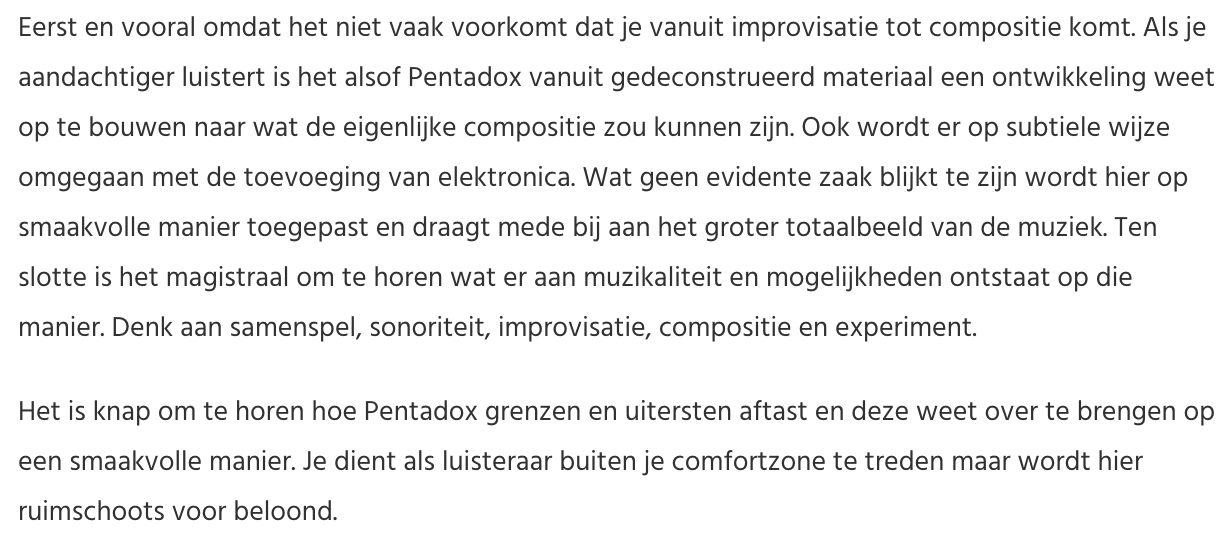 pentadox fragments of expansion