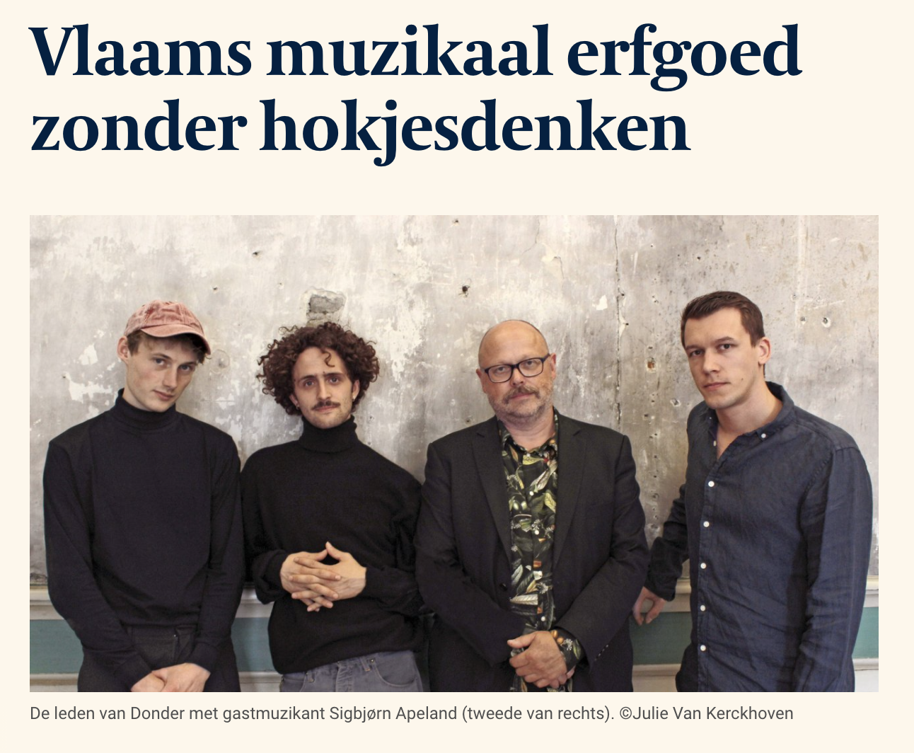 donder apeland het verdriet