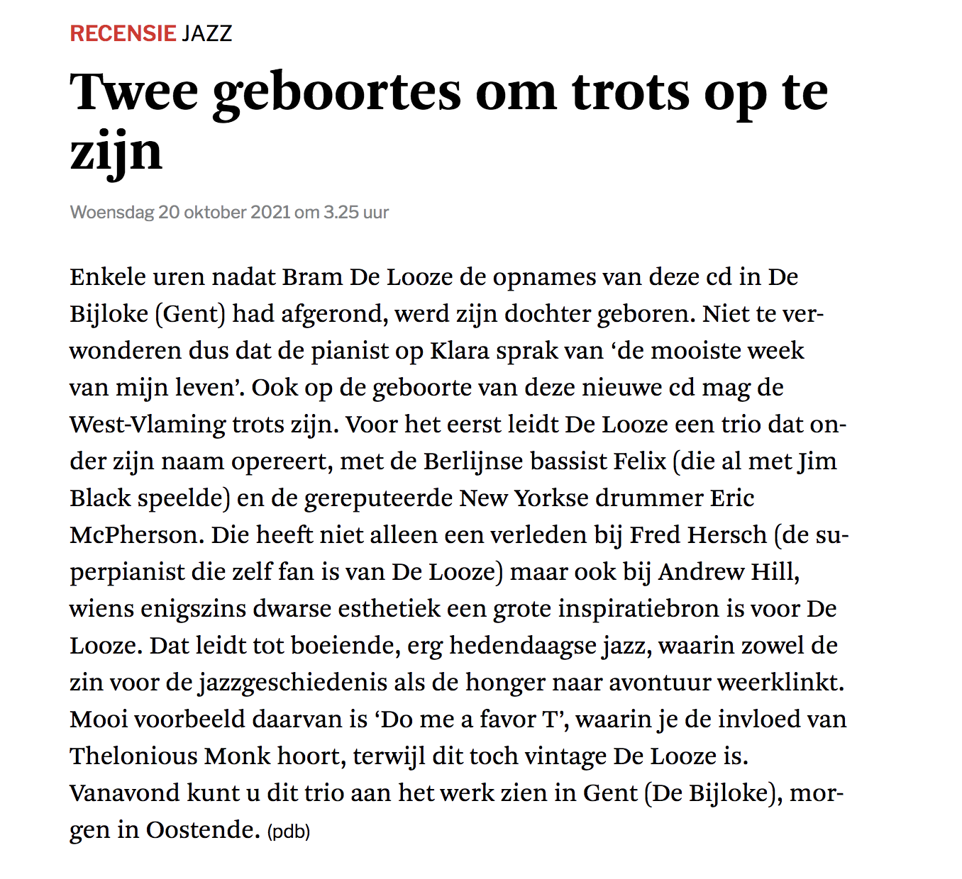 Vice Versa De Standaard