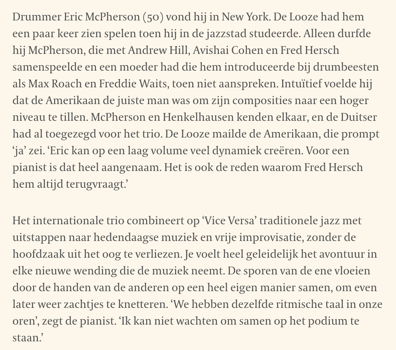Vice Versa De Tijd