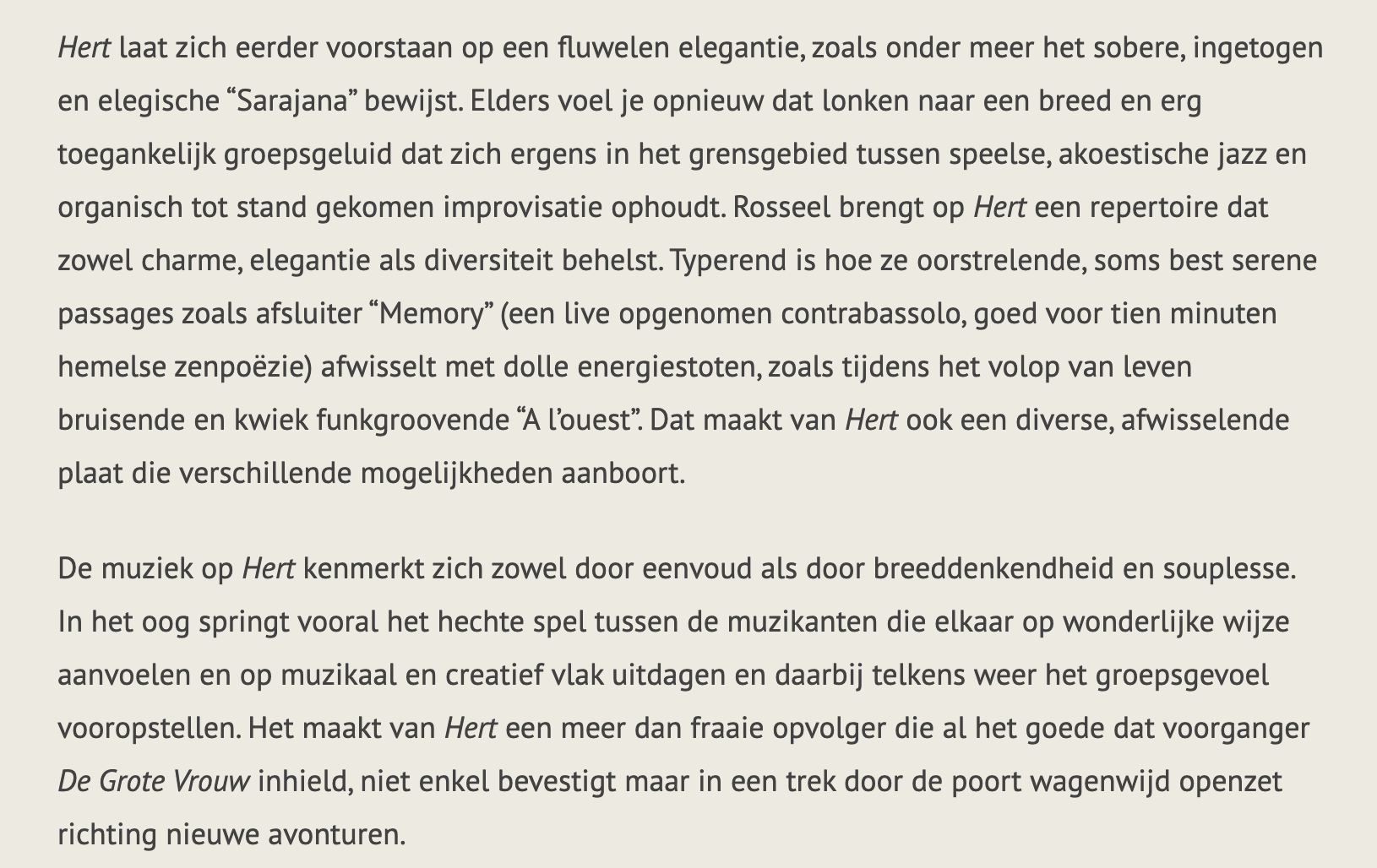 lara rosseel hert dansende beren